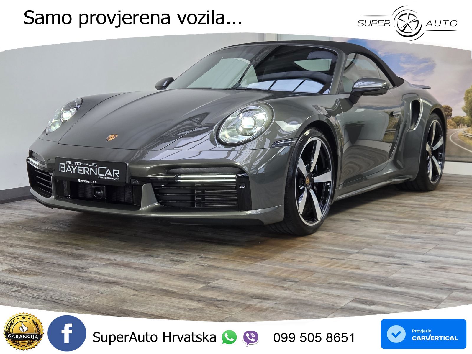 Porsche 911 Turbo Cabriolet 3.8 (580 KS) PDK LED+GR SJED+ACC