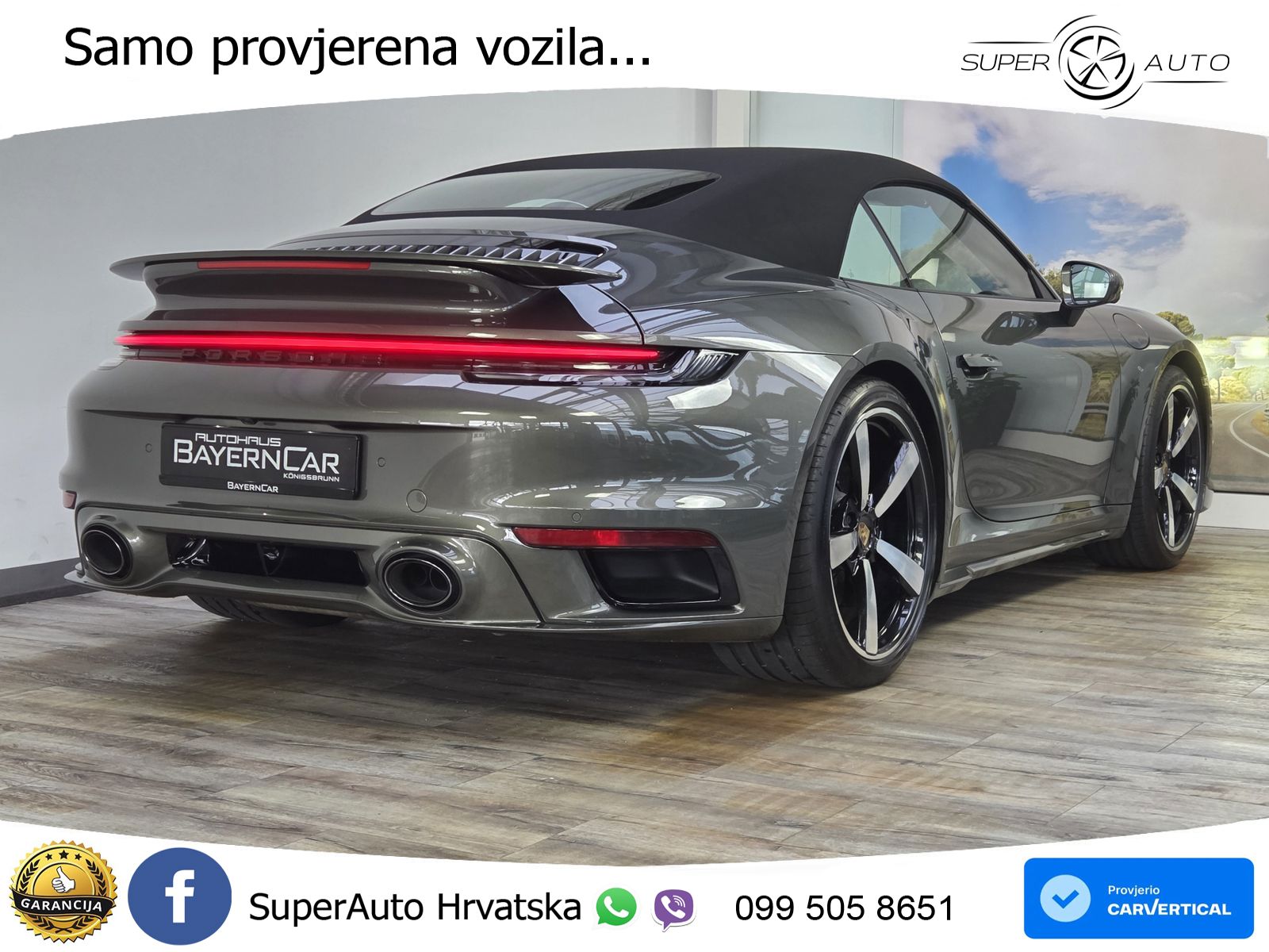 Porsche 911 Turbo Cabriolet 3.8 (580 KS) PDK LED+GR SJED+ACC