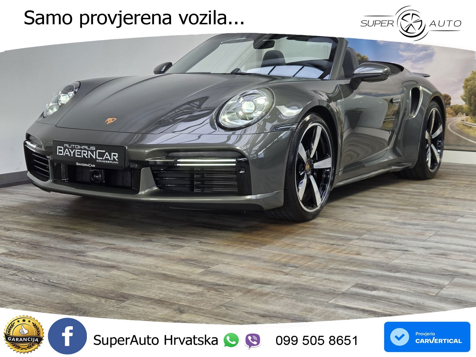 Porsche 911 Turbo Cabriolet 3.8 (580 KS) PDK LED+GR SJED+ACC
