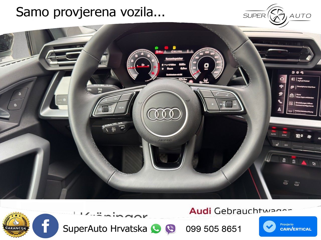 Audi A3 35 TFSI (150 KS) advanced LED+GR SJED+ACC