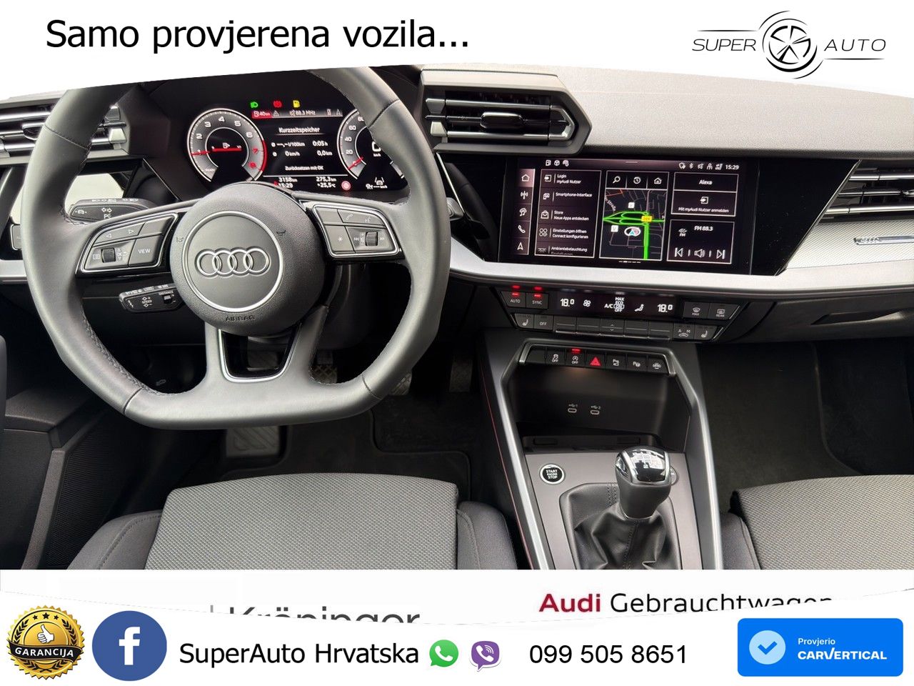 Audi A3 35 TFSI (150 KS) advanced LED+GR SJED+ACC