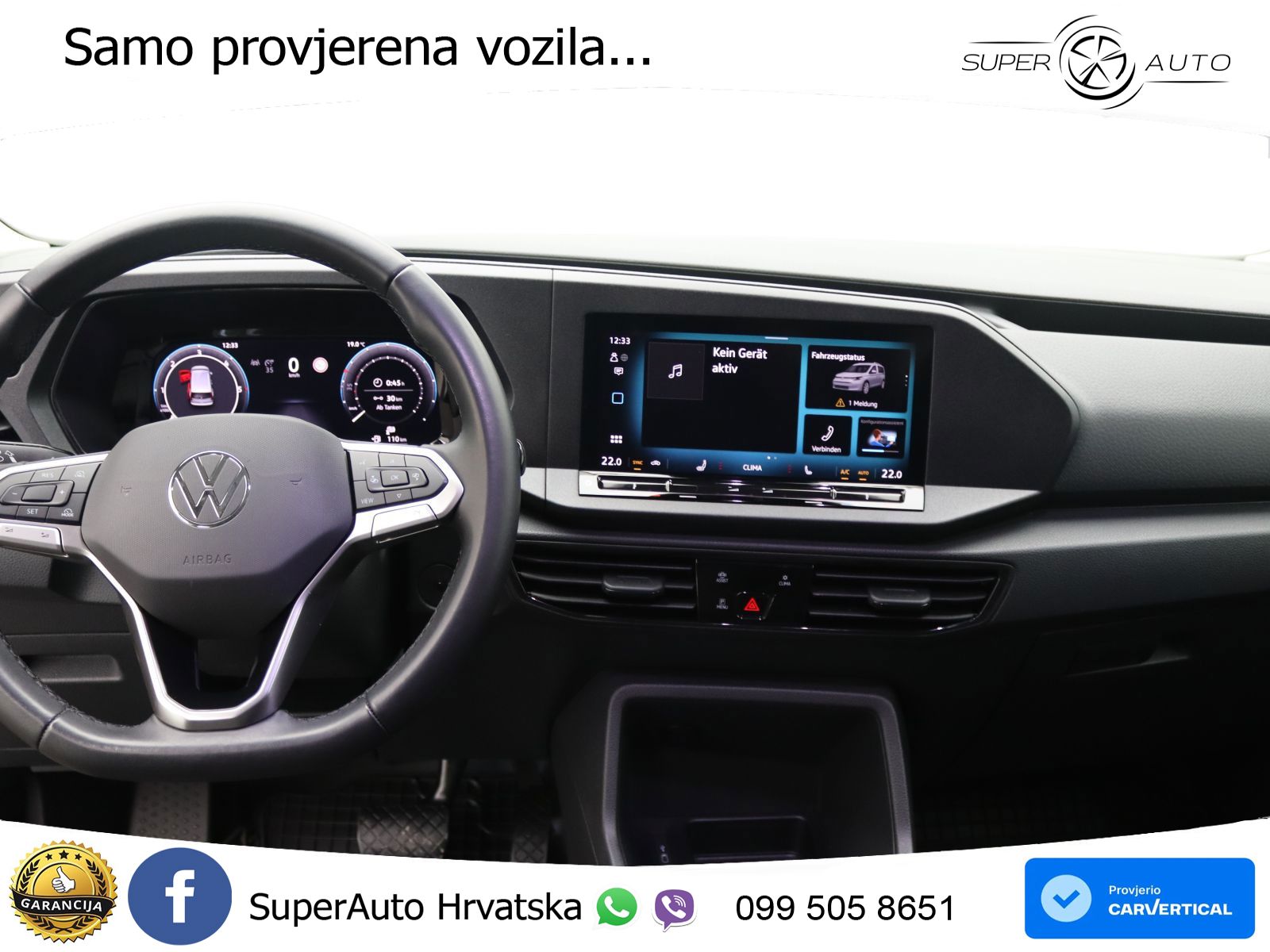 Volkswagen Caddy Kombi Flexible DSG/ CarPlay, LED, RFK, SHZ 122 KS
