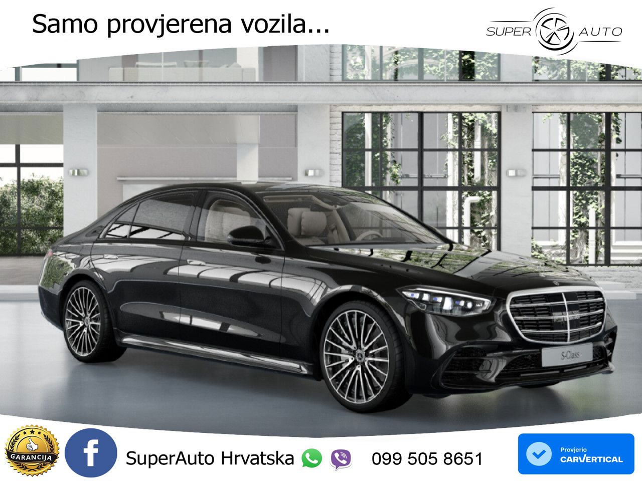 Mercedes S 450d (367 KS) EQ Boost 4MATIC 9G-TRONIC AMG LED+GR SJED+ACC