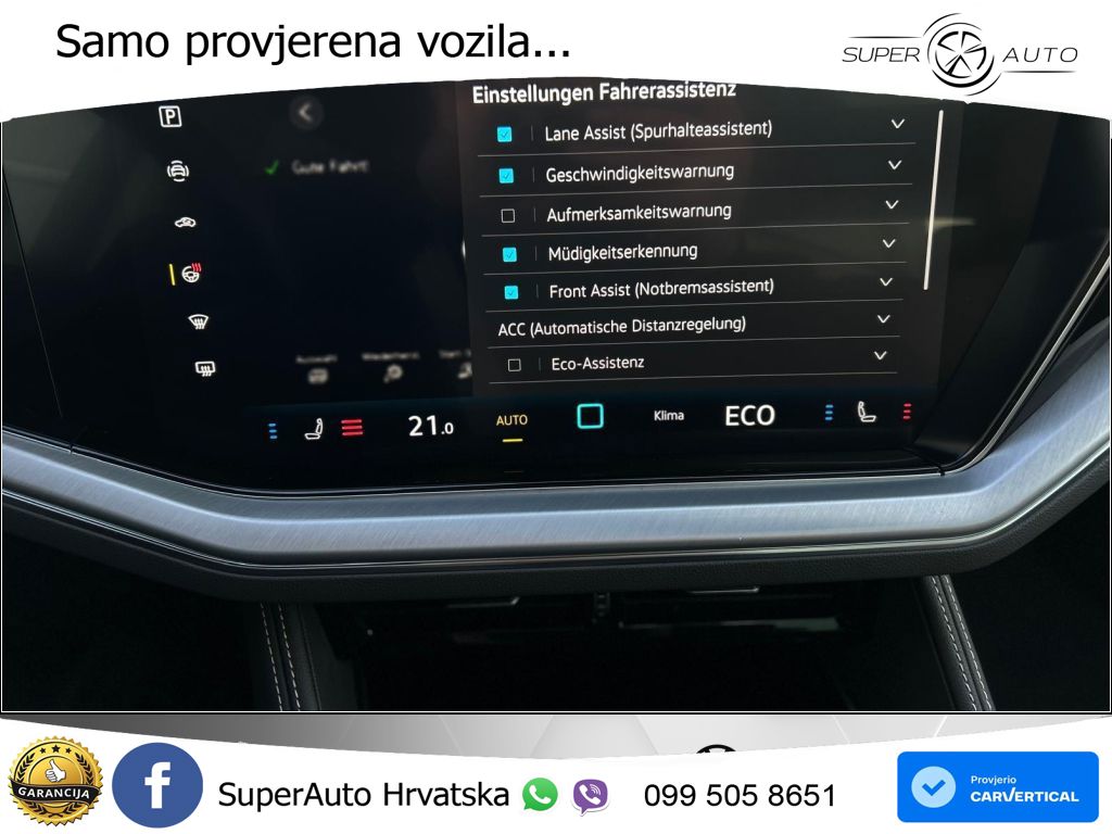 Volkswagen Touareg 3.0 V6 TDI (286 KS) 4MOTION Tiptronic ZRAČNI+ACC+GR SJED+KAM+PANO