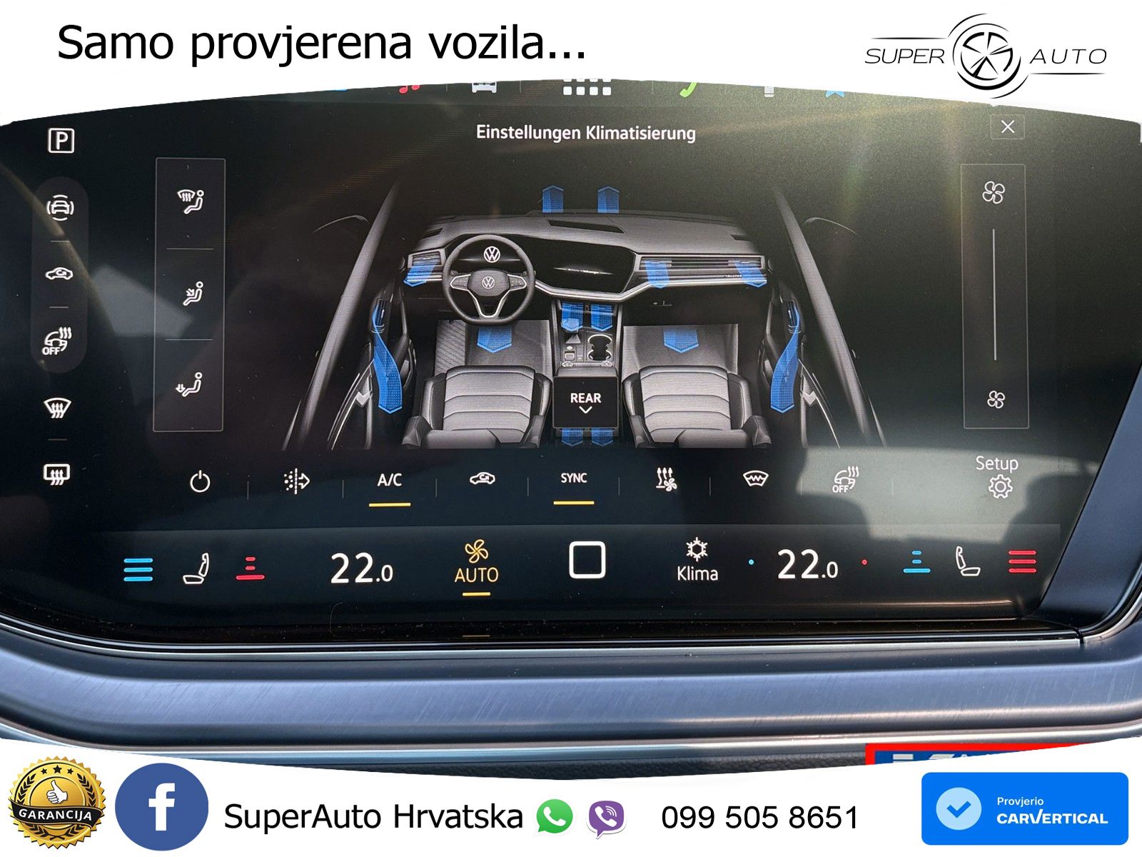 Volkswagen Touareg 3.0 V6 TDI (286 KS) 4MOTION Tiptronic R-Line ZRAČNI+ACC+GR SJED+KAM+PANO