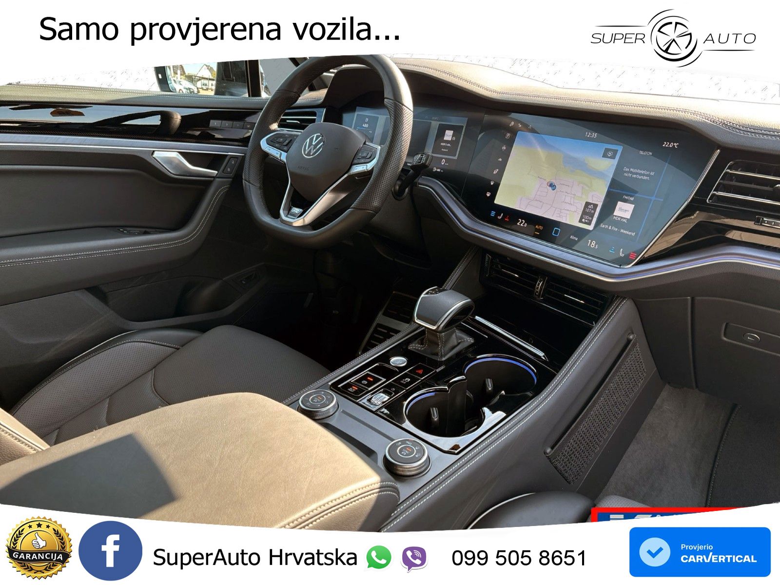 Volkswagen Touareg 3.0 V6 TDI (286 KS) 4MOTION Tiptronic R-Line ZRAČNI+ACC+GR SJED+KAM+PANO