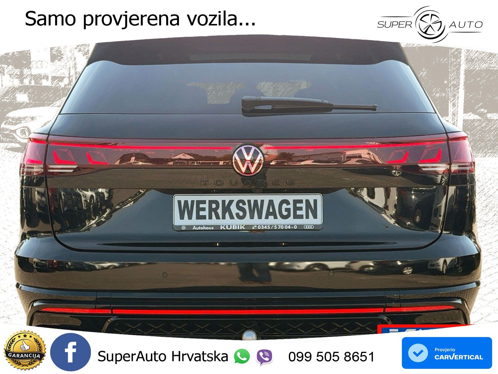 Volkswagen Touareg 3.0 V6 TDI (286 KS) 4MOTION Tiptronic R-Line ZRAČNI+ACC+GR SJED+KAM+PANO