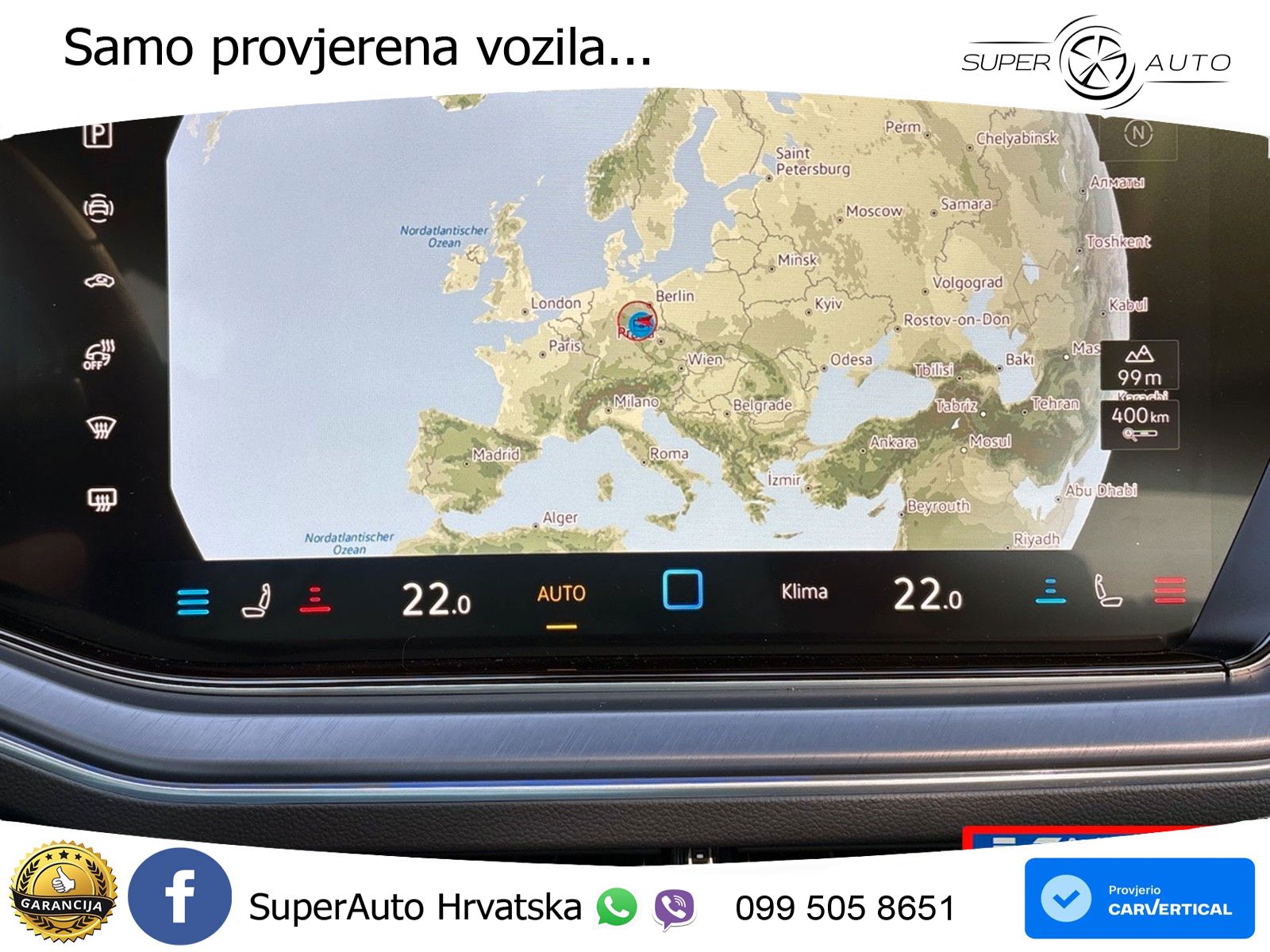 Volkswagen Touareg 3.0 V6 TDI (286 KS) 4MOTION Tiptronic R-Line ZRAČNI+ACC+GR SJED+KAM+PANO