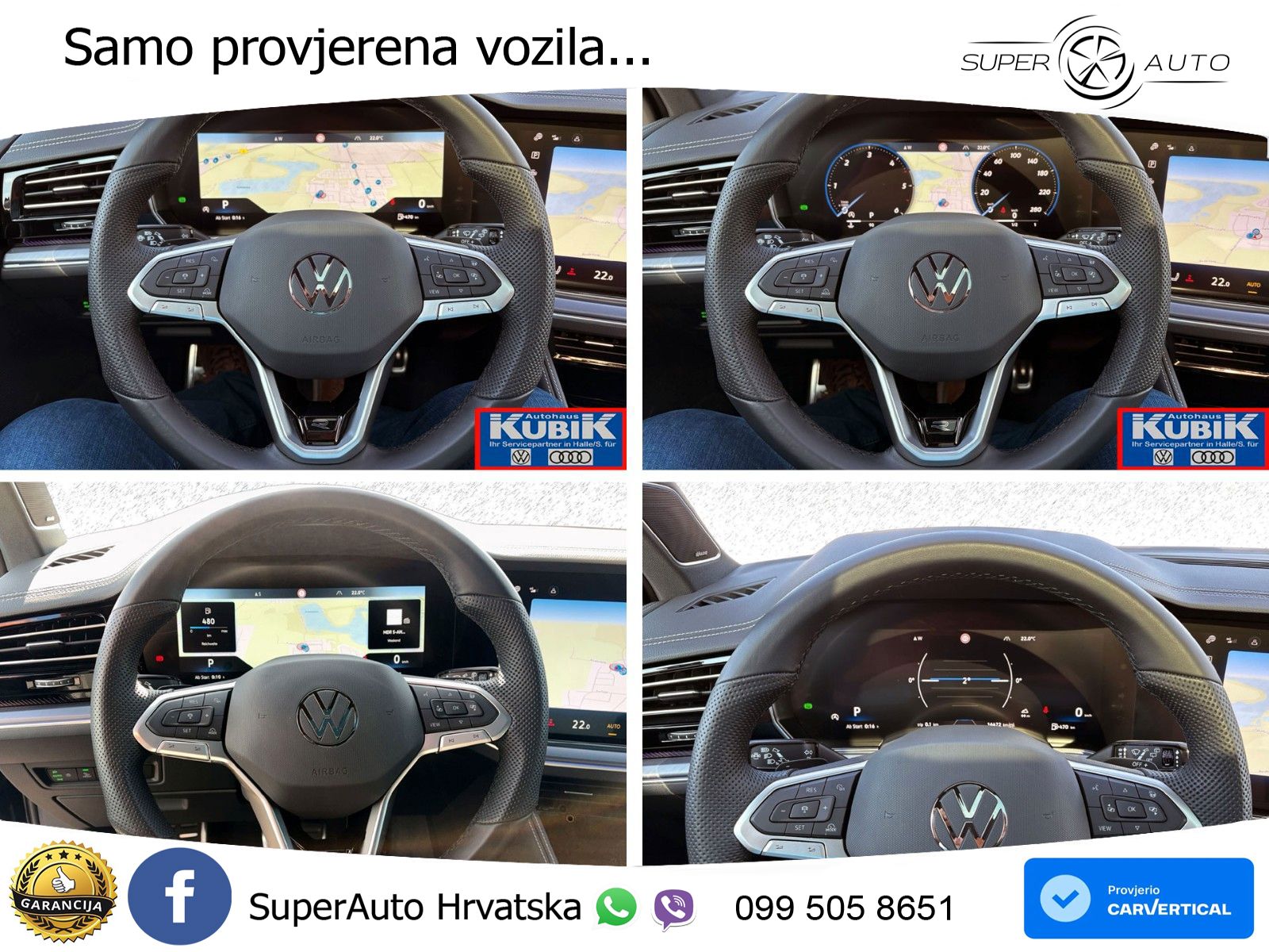 Volkswagen Touareg 3.0 V6 TDI (286 KS) 4MOTION Tiptronic R-Line ZRAČNI+ACC+GR SJED+KAM+PANO