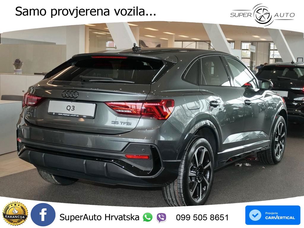 Audi Q3 II Sportback 35 TFSI (150 KS) S tronic S line MATRIX+GR SJED+KAM