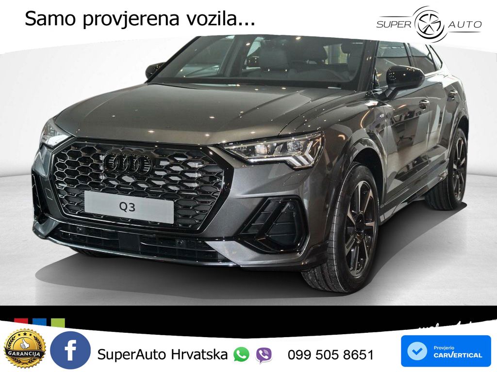 Audi Q3 II Sportback 35 TFSI (150 KS) S tronic S line MATRIX+GR SJED+KAM