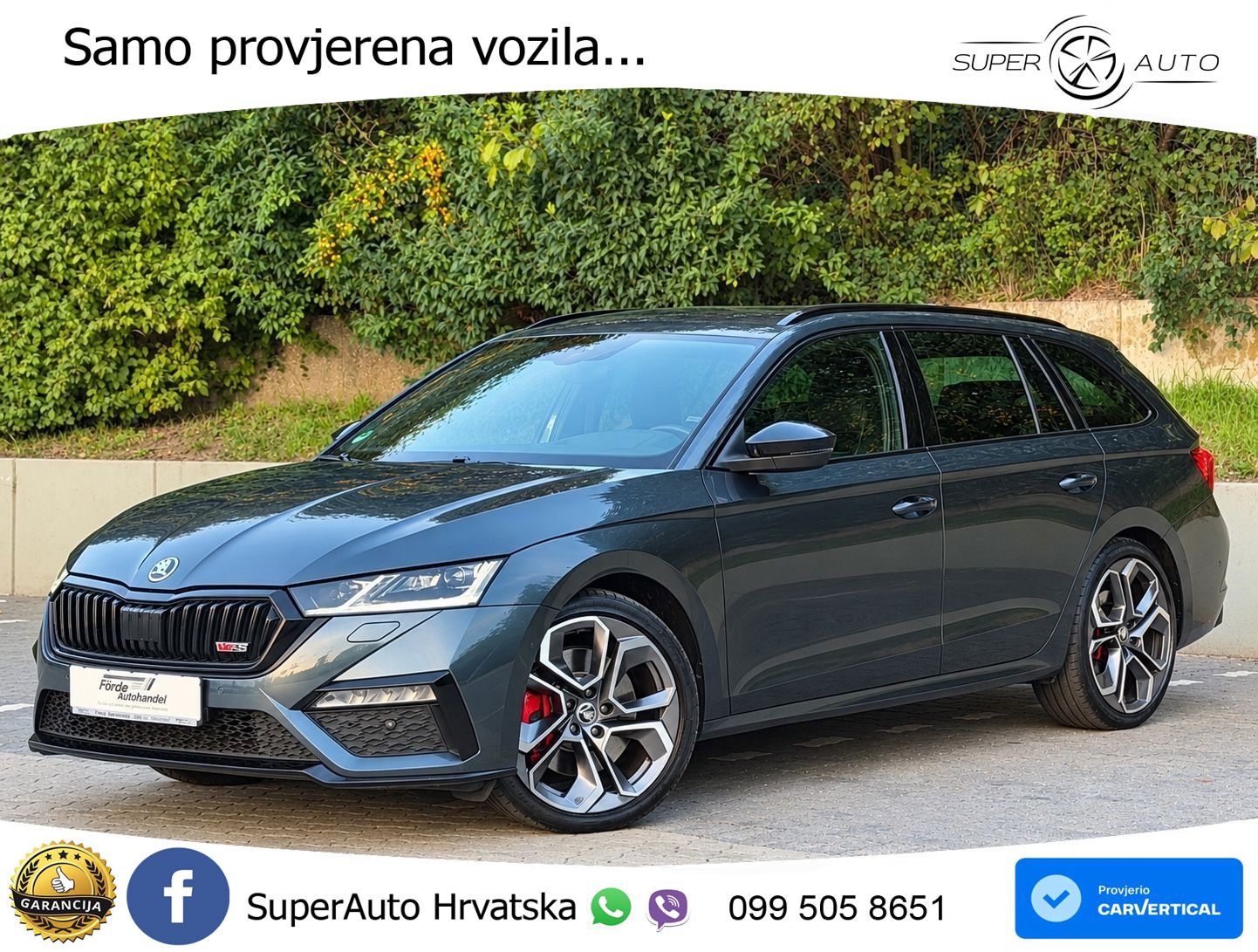 Škoda Octavia Combi RS 2.0 TSI (245 KS) DSG LED+GR SJED+ACC