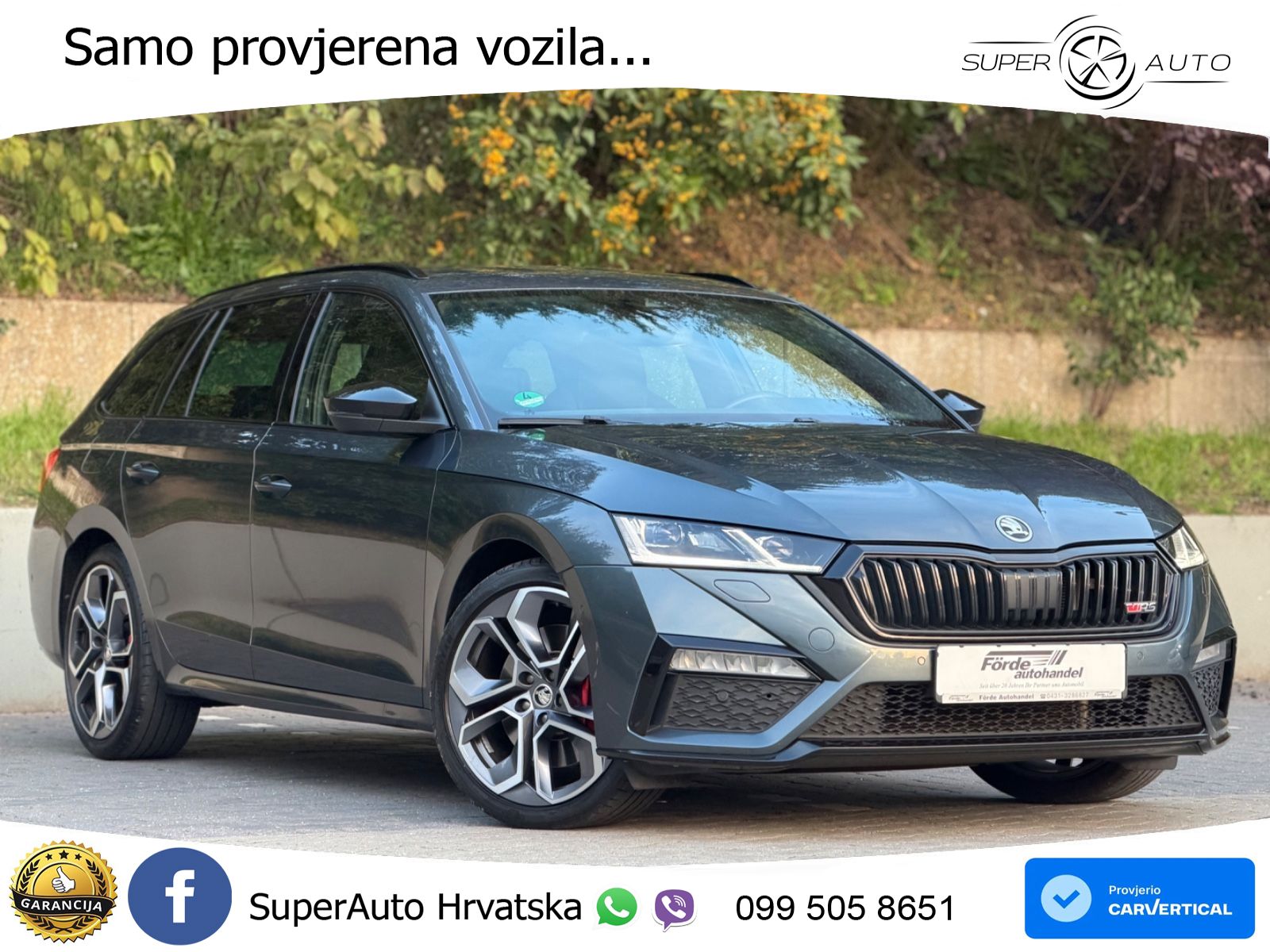 Škoda Octavia Combi RS 2.0 TSI (245 KS) DSG LED+GR SJED+ACC