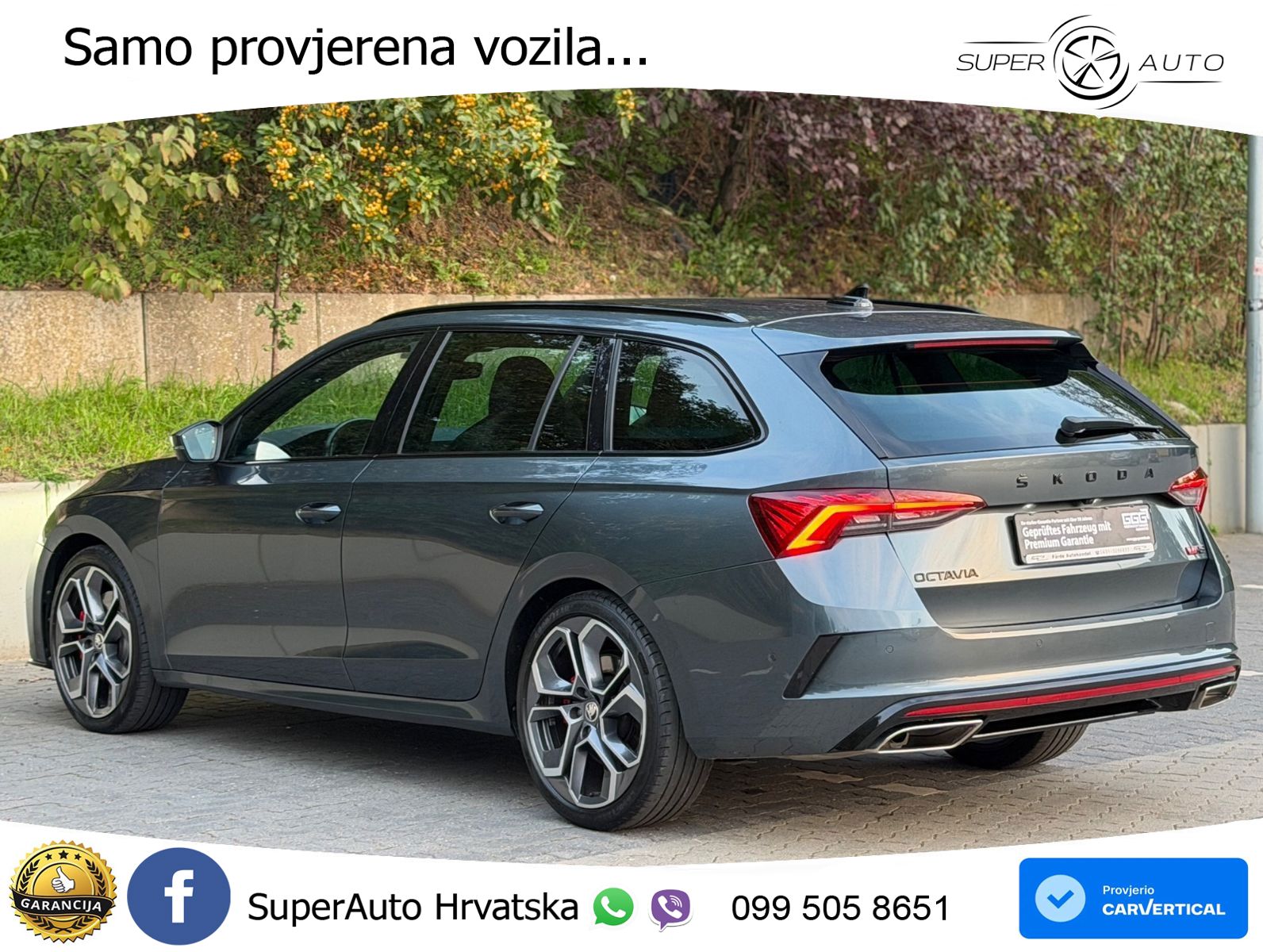 Škoda Octavia Combi RS 2.0 TSI (245 KS) DSG LED+GR SJED+ACC