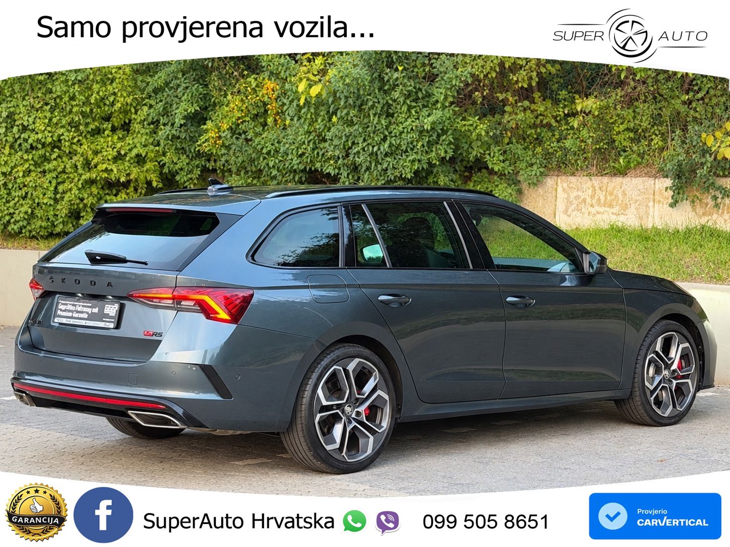 Škoda Octavia Combi RS 2.0 TSI (245 KS) DSG LED+GR SJED+ACC