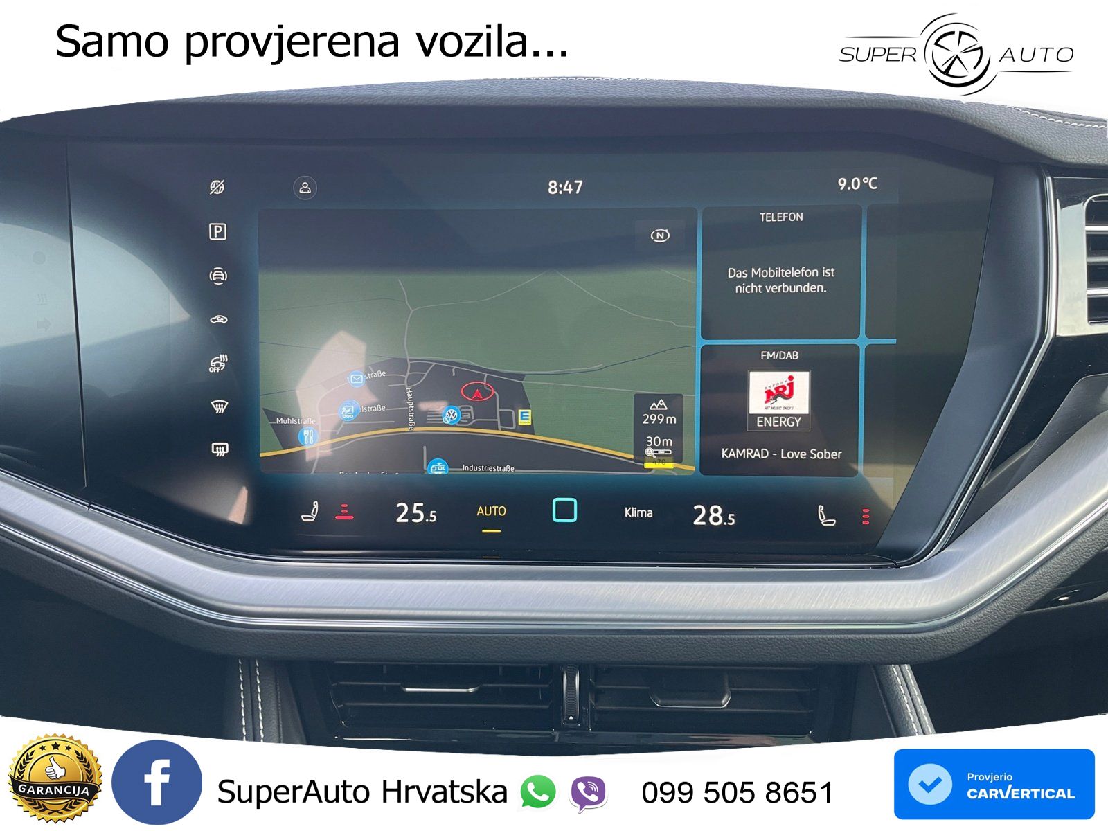 Volkswagen Touareg 3.0 V6 TDI (286 KS) 4MOTION Tiptronic ZRAČNI+ACC+GR SJED+KAM+PANO