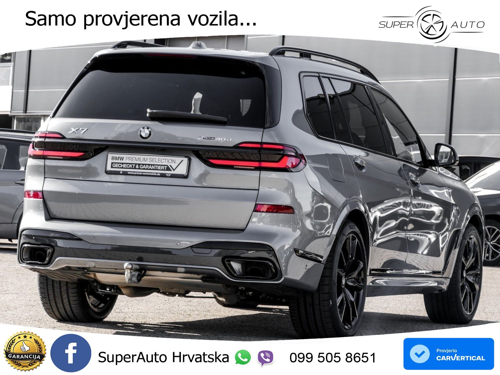 BMW X7 40d (352 KS) xDrive Steptronic M Sport ZRAČNI+ACC+GR SJED+KAM+PANO