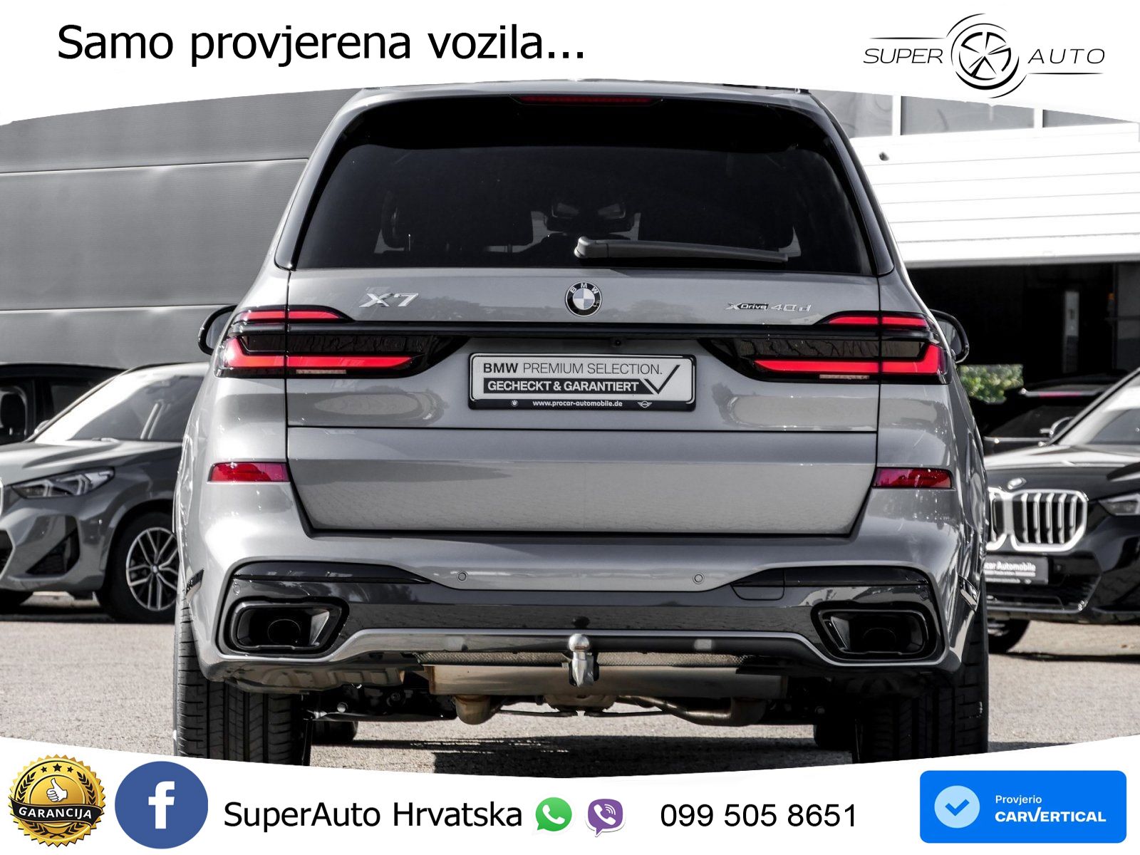 BMW X7 40d (352 KS) xDrive Steptronic M Sport ZRAČNI+ACC+GR SJED+KAM+PANO