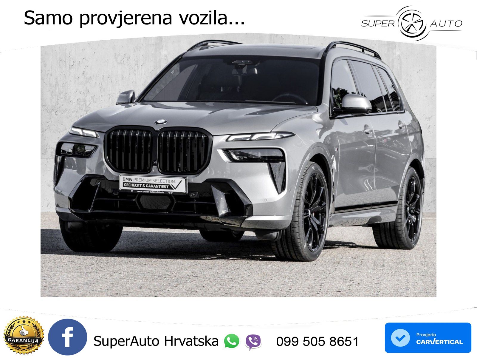 BMW X7 40d (352 KS) xDrive Steptronic M Sport ZRAČNI+ACC+GR SJED+KAM+PANO