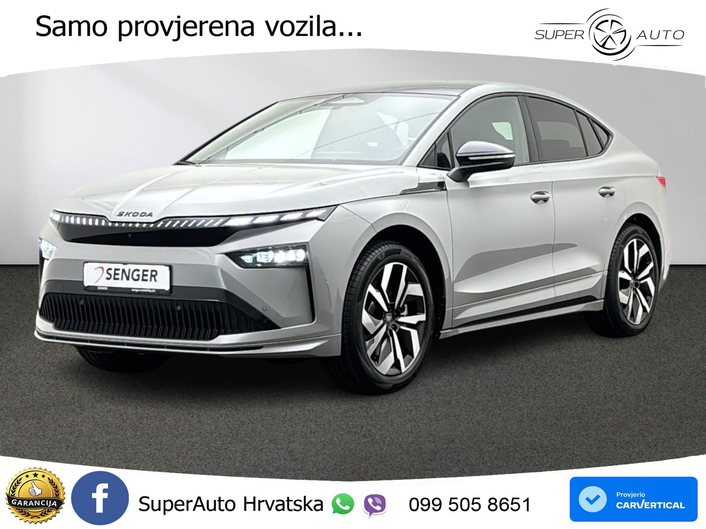 Škoda Enyaq Coupe iV 85 82 kWh (286 KS) SportLine ACC+HEAD+GR SJED+360+PANO