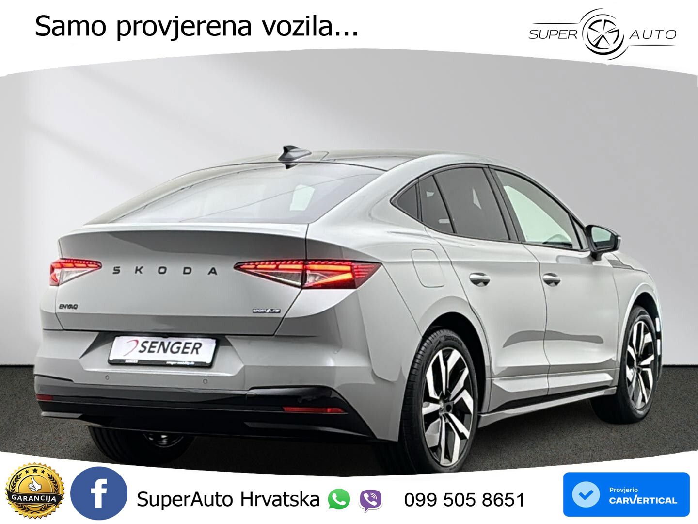 Škoda Enyaq Coupe iV 85 82 kWh (286 KS) SportLine ACC+HEAD+GR SJED+360+PANO