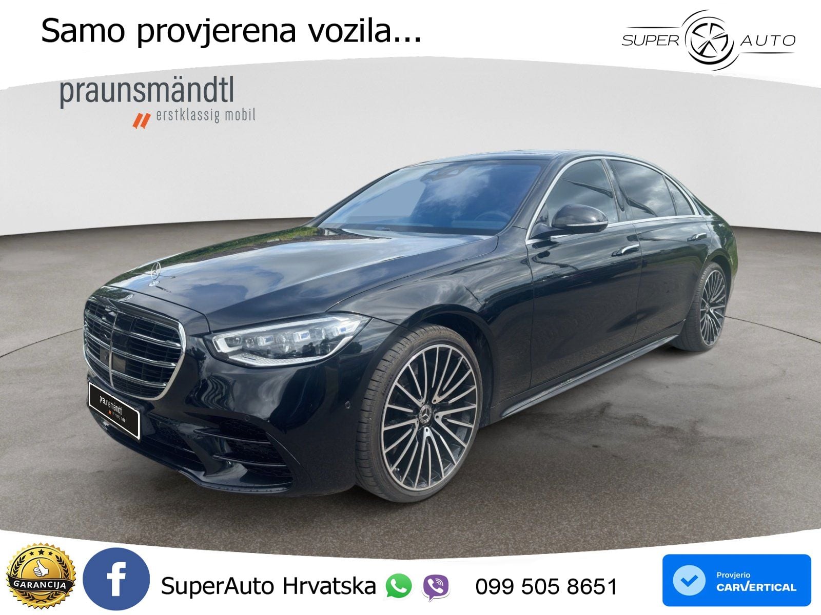 Mercedes S 580 V8 (503 KS) EQ Boost 4MATIC 9G-TRONIC AMG ACC+HEAD+4xGR SJED+360+PANO