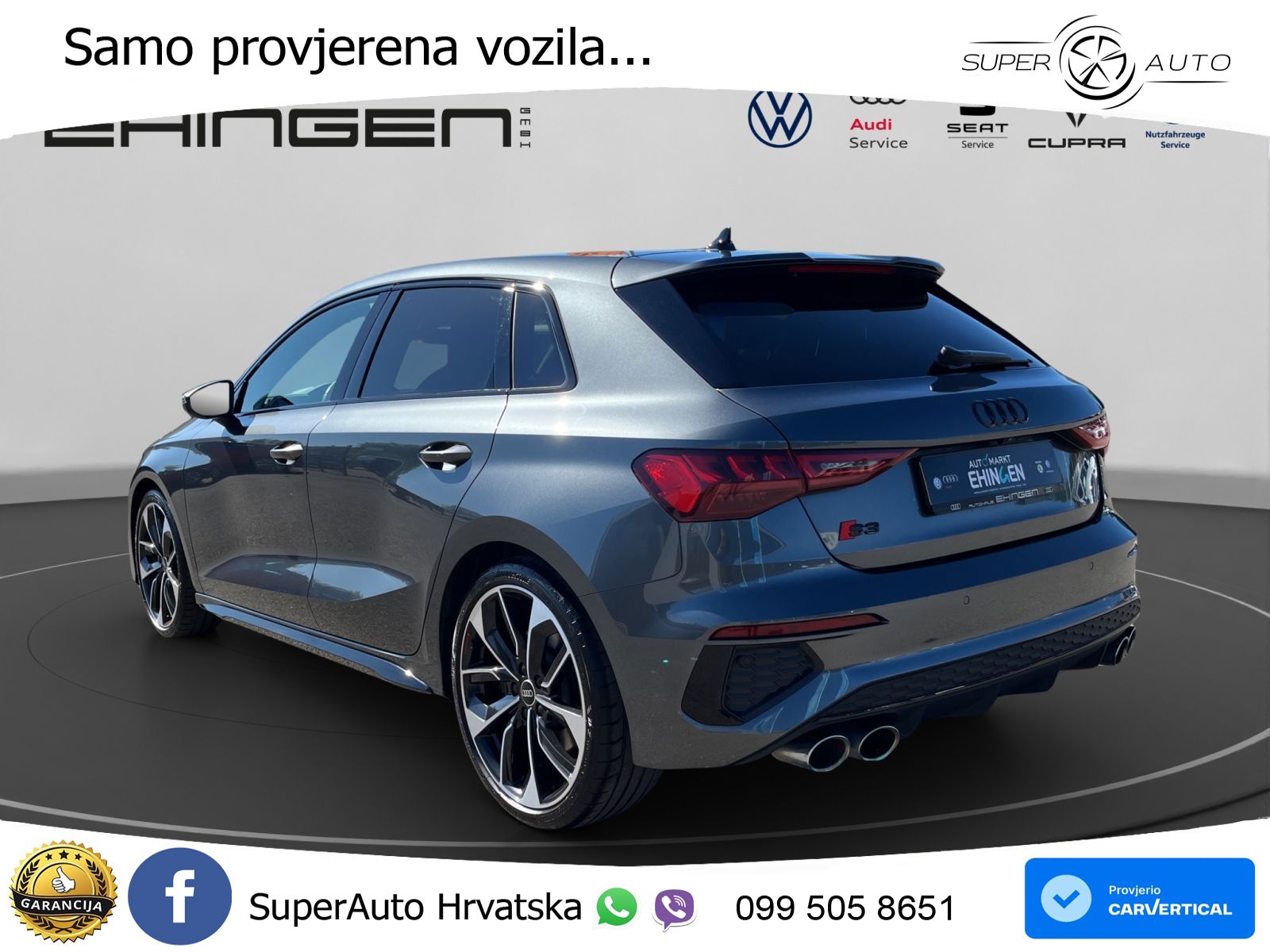 Audi S3 2.0 TFSI (310 KS) quattro S tronic LED+GR SJED+ACC