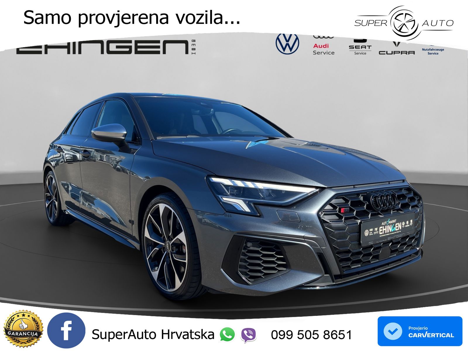 Audi S3 2.0 TFSI (310 KS) quattro S tronic LED+GR SJED+ACC