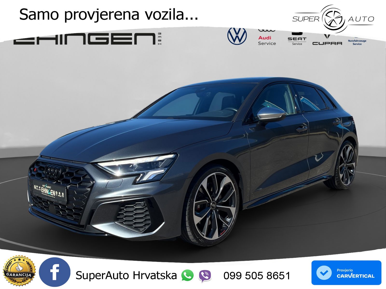 Audi S3 2.0 TFSI (310 KS) quattro S tronic LED+GR SJED+ACC