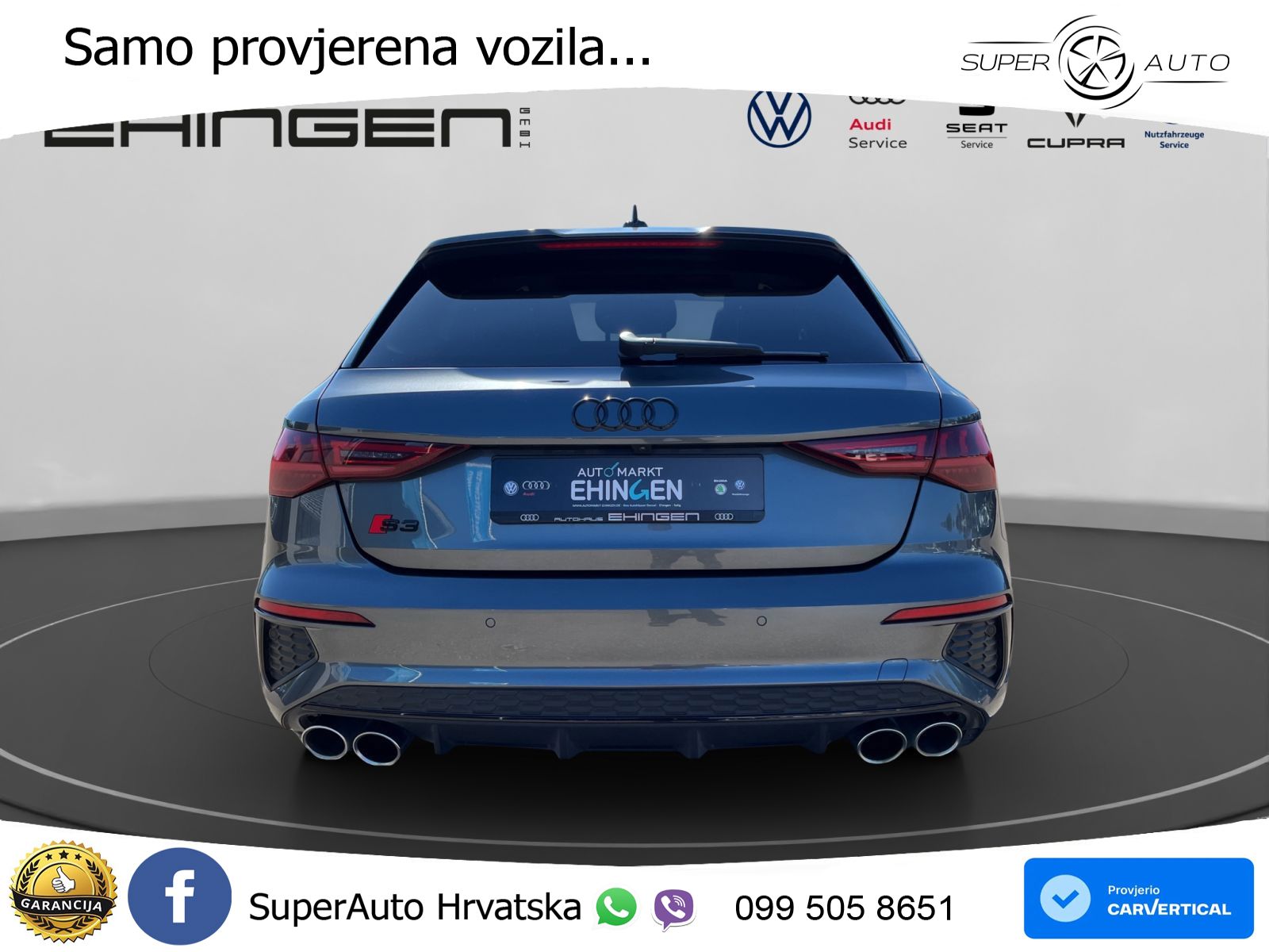 Audi S3 2.0 TFSI (310 KS) quattro S tronic LED+GR SJED+ACC