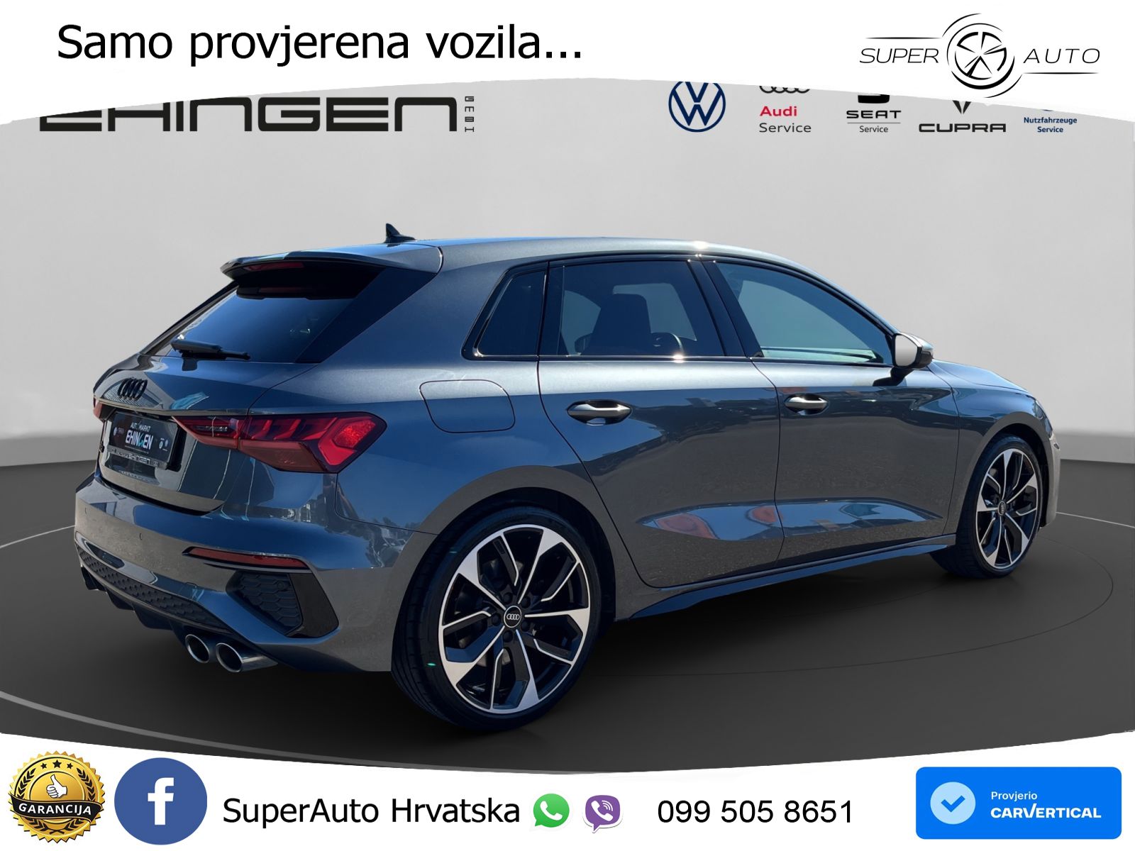 Audi S3 2.0 TFSI (310 KS) quattro S tronic LED+GR SJED+ACC