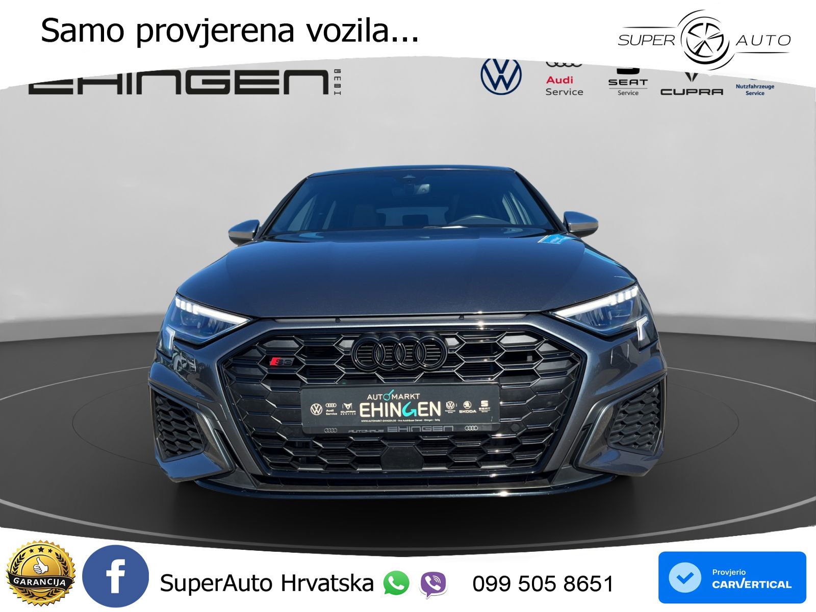 Audi S3 2.0 TFSI (310 KS) quattro S tronic LED+GR SJED+ACC
