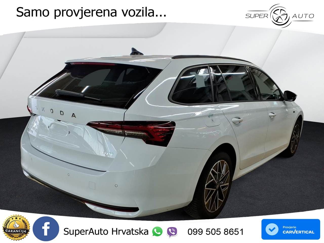 Škoda Octavia Combi 2.0 TSI (204 KS) 4x4 DSG LED+GR SJED+ACC