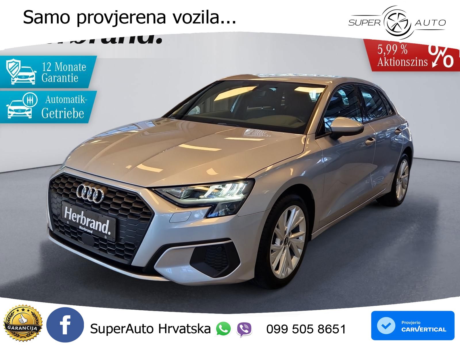 Audi A3 35 TFSI (150 KS) S tronic LED+GR SJED+ACC