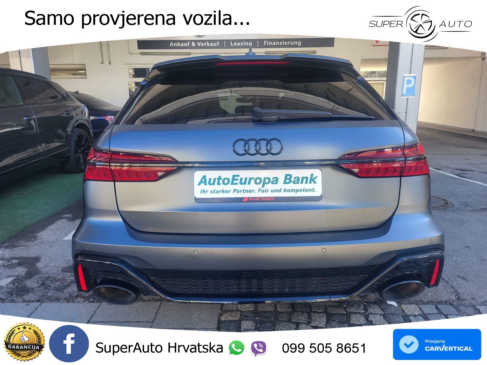 Audi RS6 Avant 4.0 TFSI V8 performance (630 KS)  quattro tiptronic LED+GR SJED+ACC