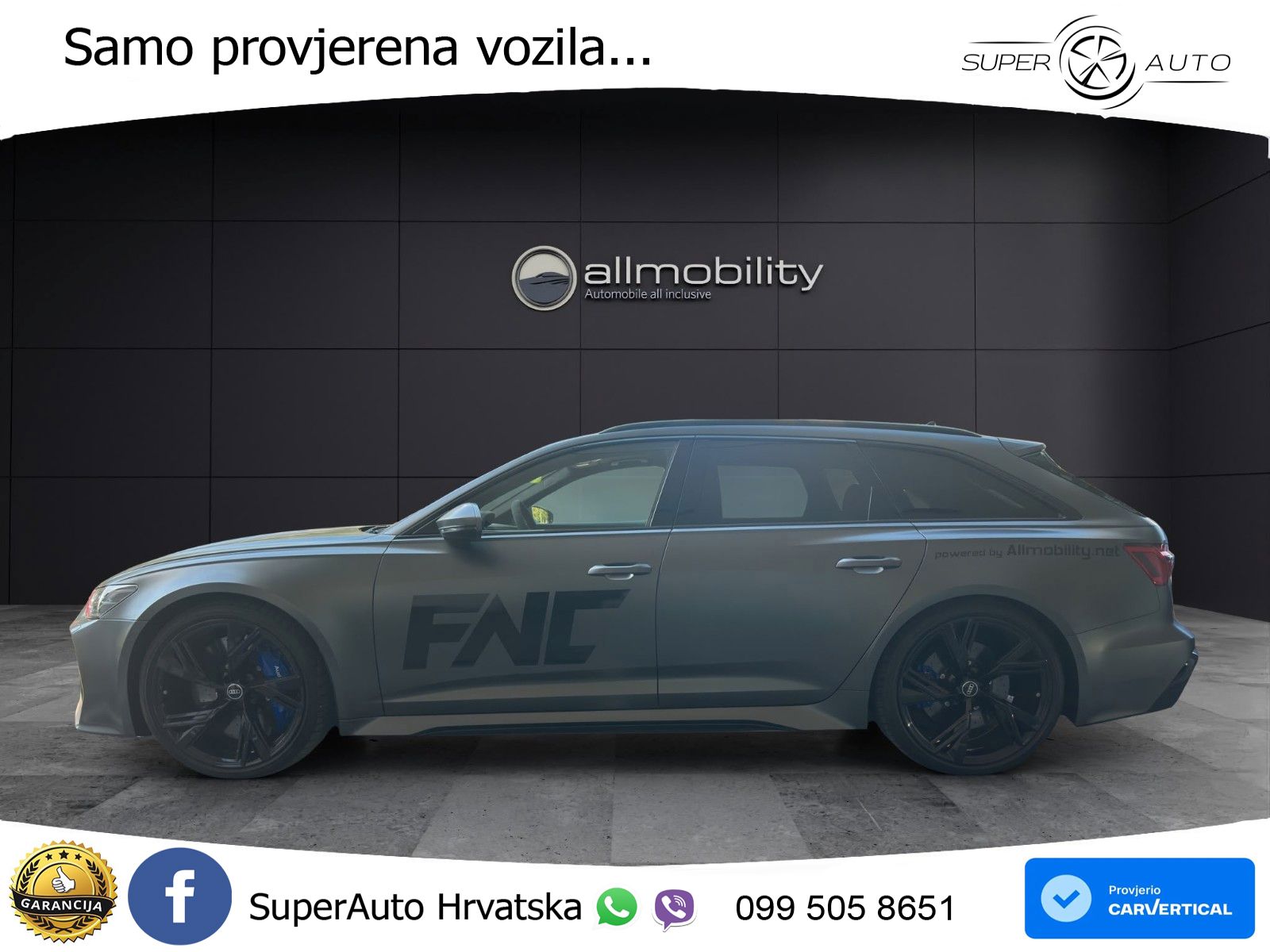 Audi RS6 Avant 4.0 TFSI V8 performance (630 KS)  quattro tiptronic LED+GR SJED+ACC