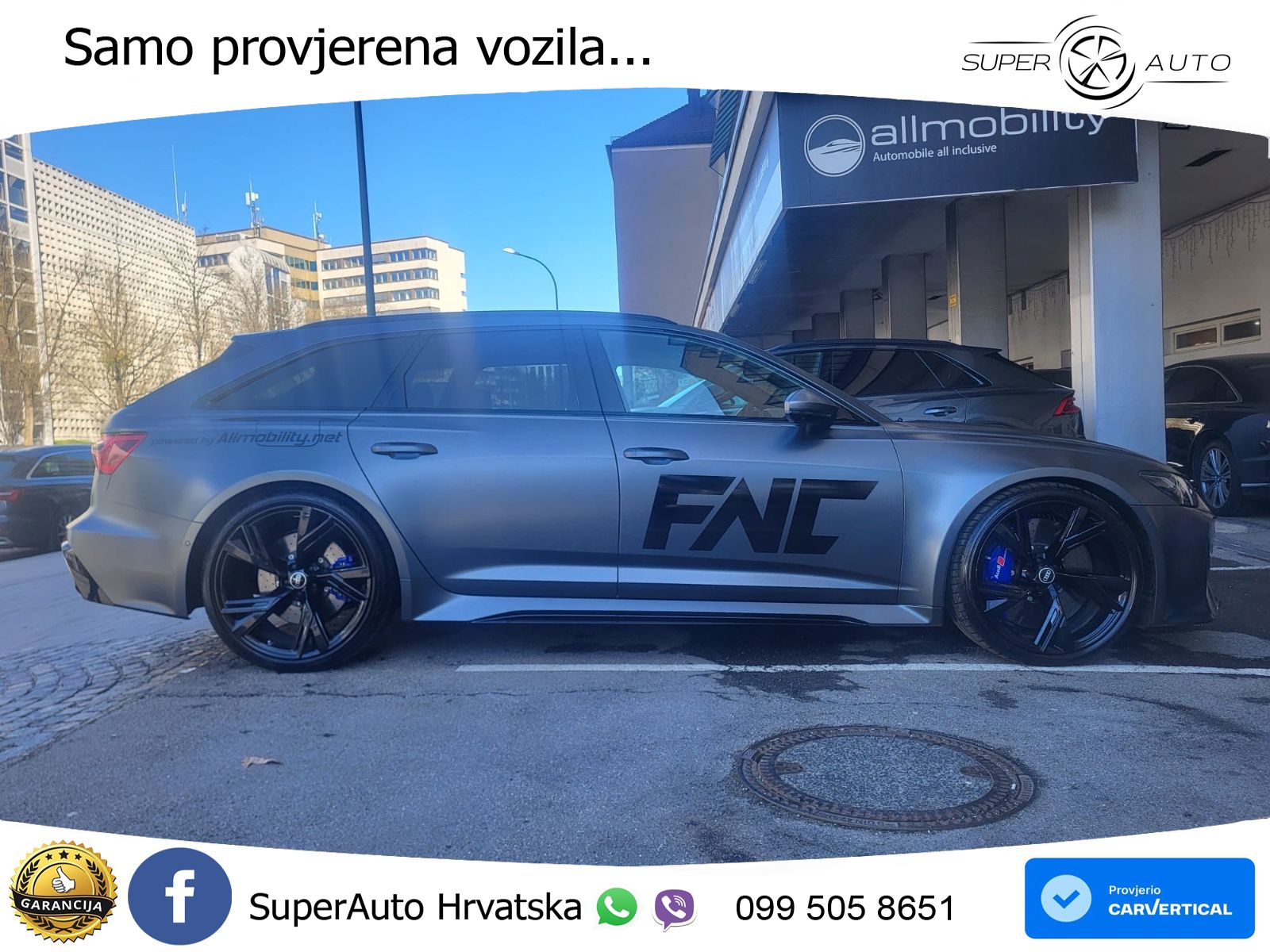 Audi RS6 Avant 4.0 TFSI V8 performance (630 KS)  quattro tiptronic LED+GR SJED+ACC