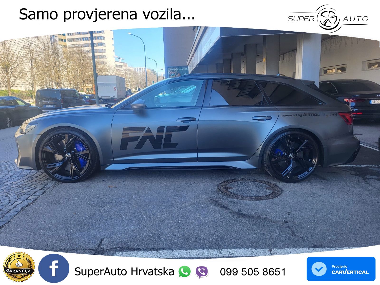 Audi RS6 Avant 4.0 TFSI V8 performance (630 KS)  quattro tiptronic LED+GR SJED+ACC