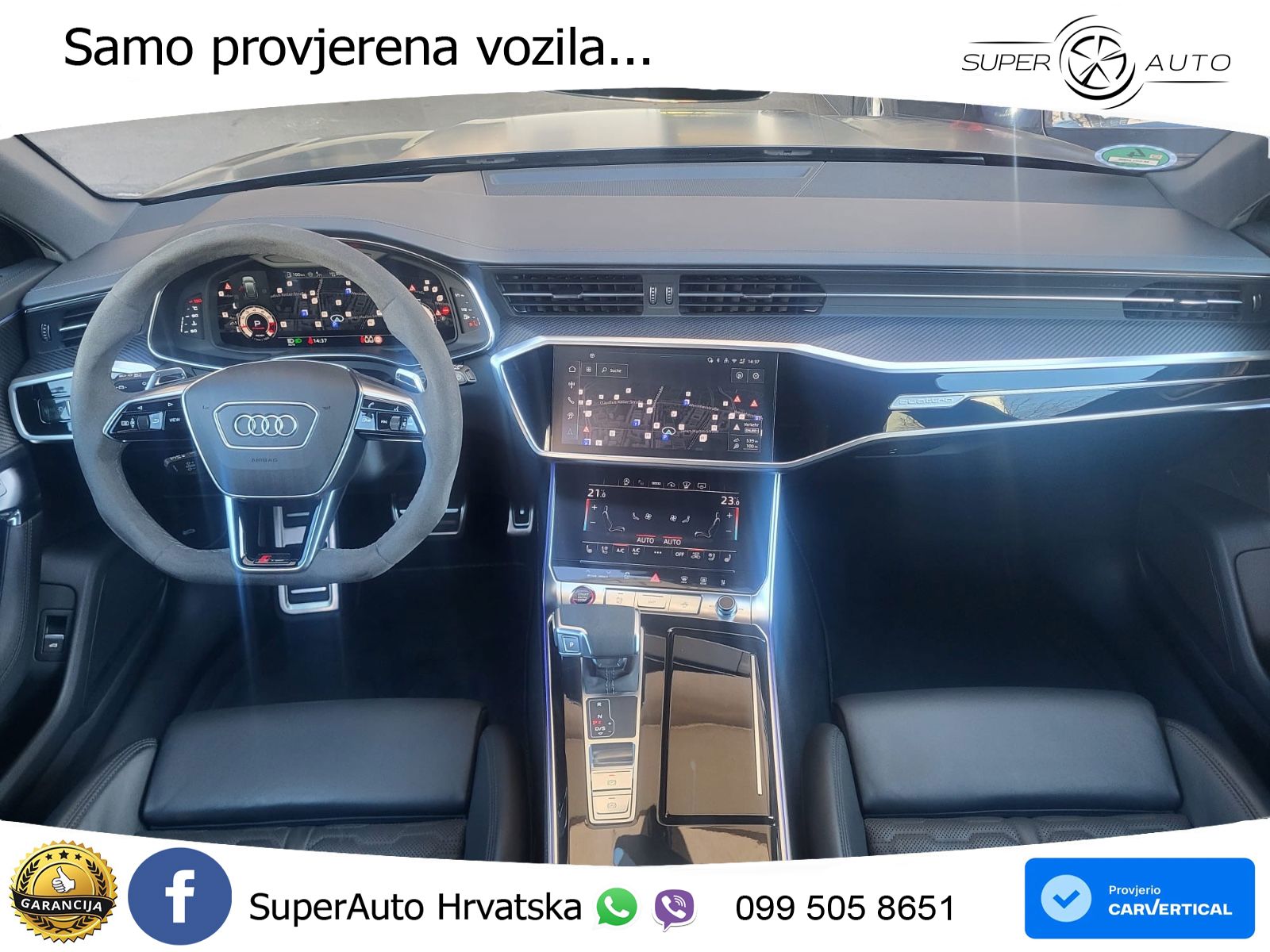 Audi RS6 Avant 4.0 TFSI V8 performance (630 KS)  quattro tiptronic LED+GR SJED+ACC