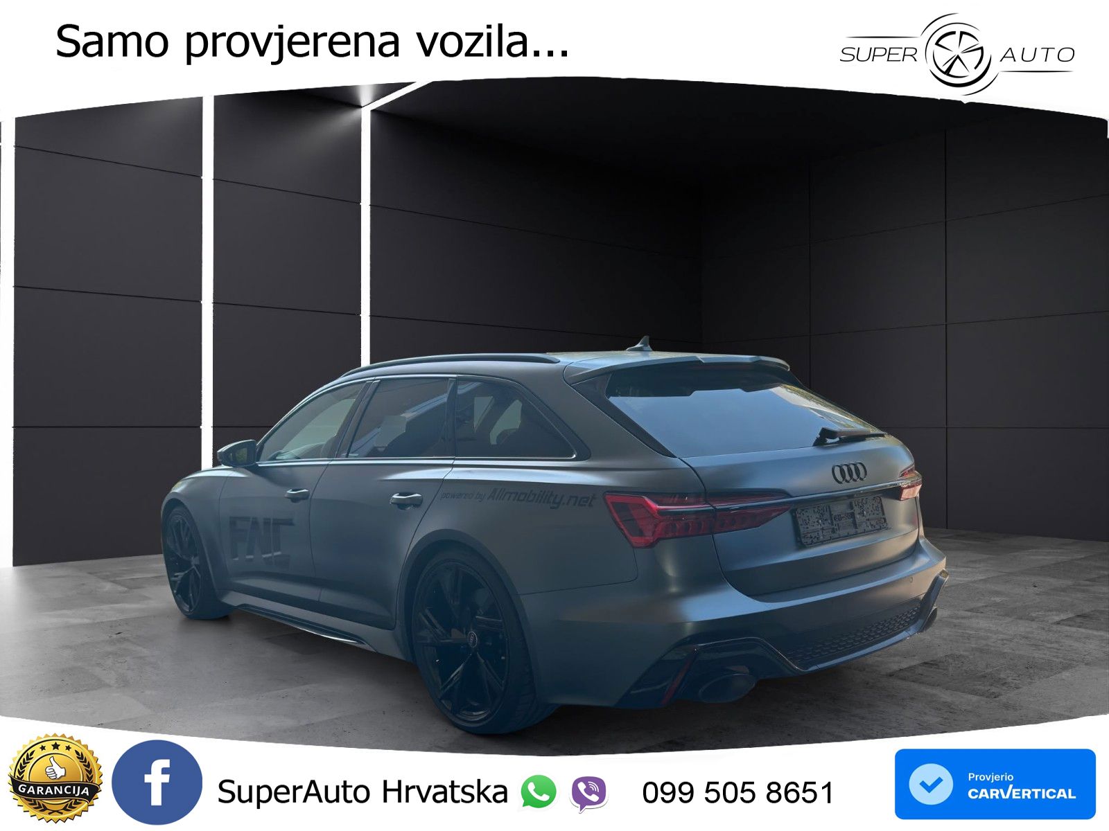 Audi RS6 Avant 4.0 TFSI V8 performance (630 KS)  quattro tiptronic LED+GR SJED+ACC