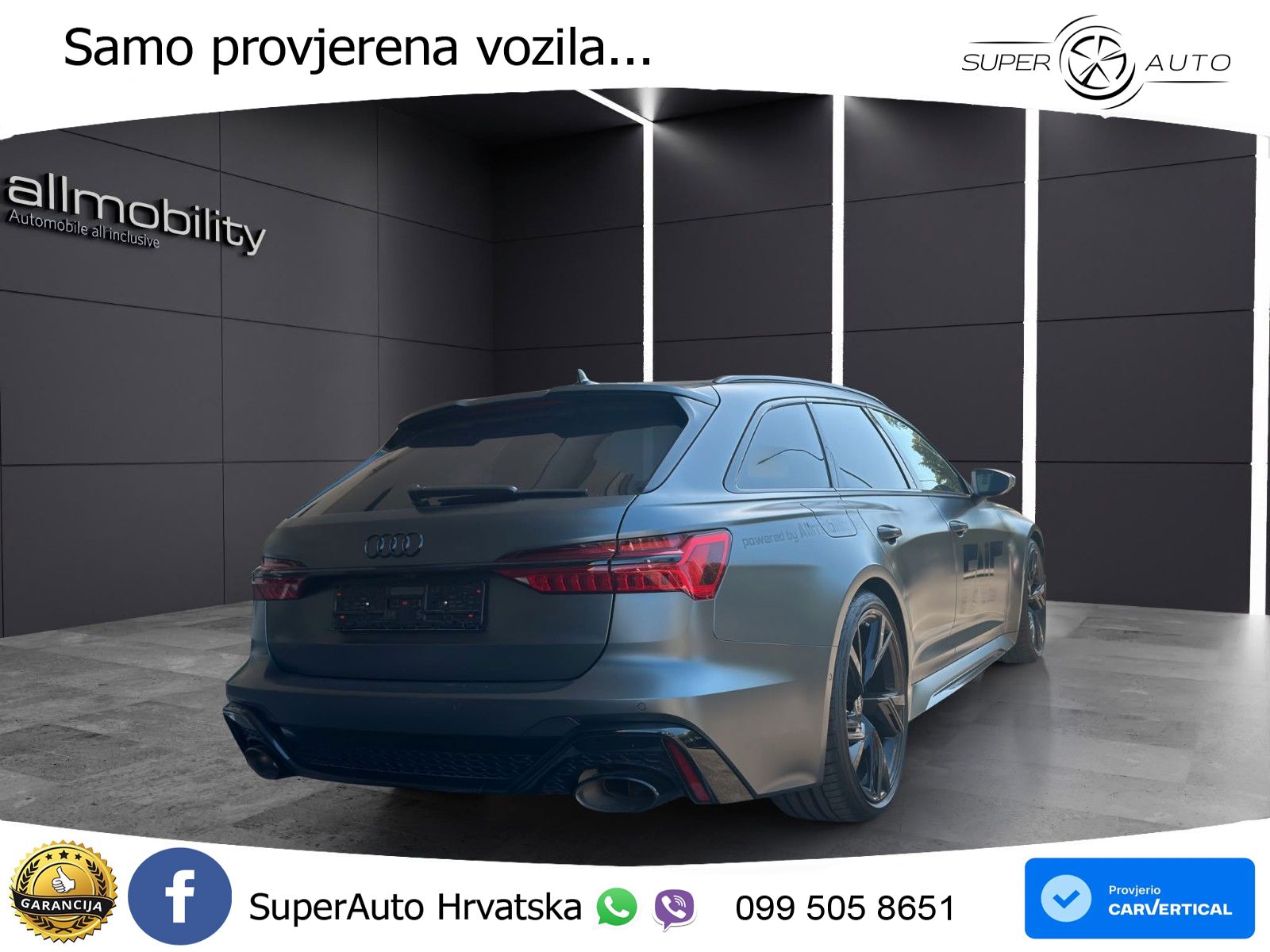 Audi RS6 Avant 4.0 TFSI V8 performance (630 KS)  quattro tiptronic LED+GR SJED+ACC