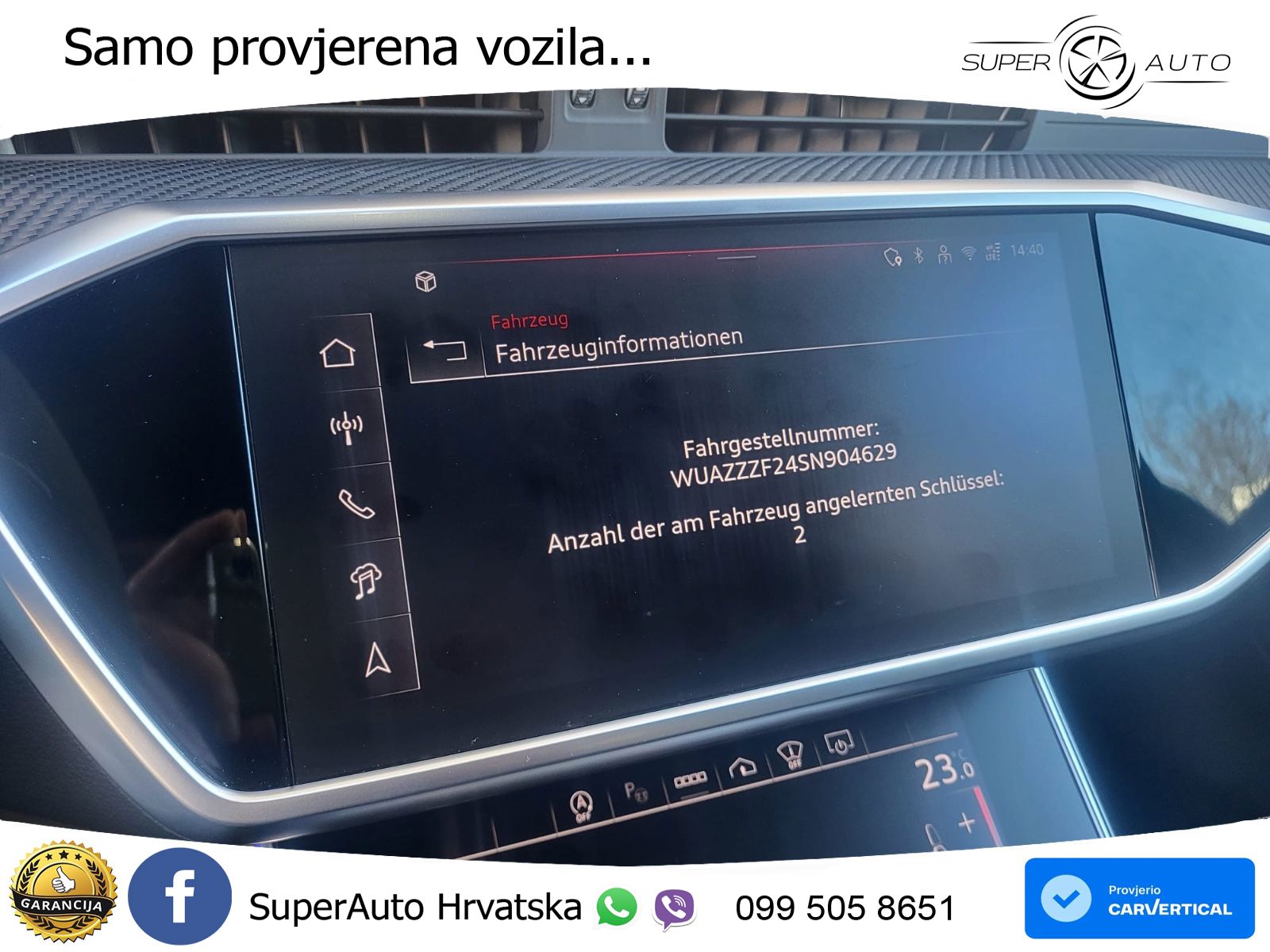 Audi RS6 Avant 4.0 TFSI V8 performance (630 KS)  quattro tiptronic LED+GR SJED+ACC