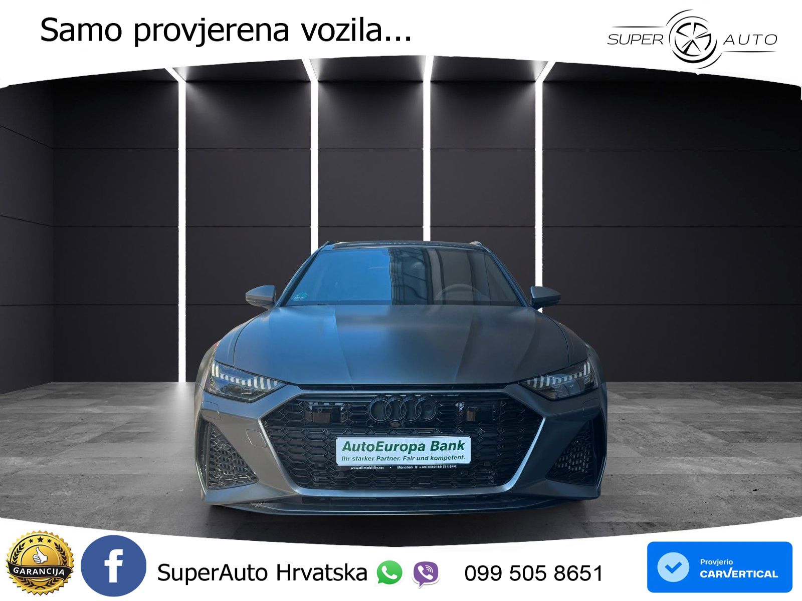 Audi RS6 Avant 4.0 TFSI V8 performance (630 KS)  quattro tiptronic LED+GR SJED+ACC