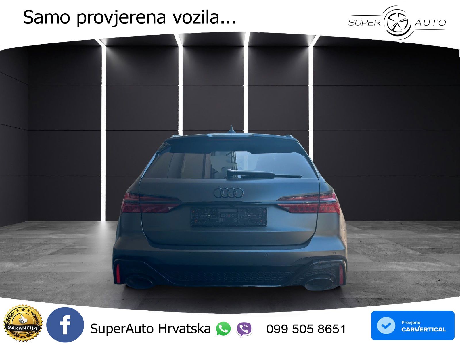 Audi RS6 Avant 4.0 TFSI V8 performance (630 KS)  quattro tiptronic LED+GR SJED+ACC