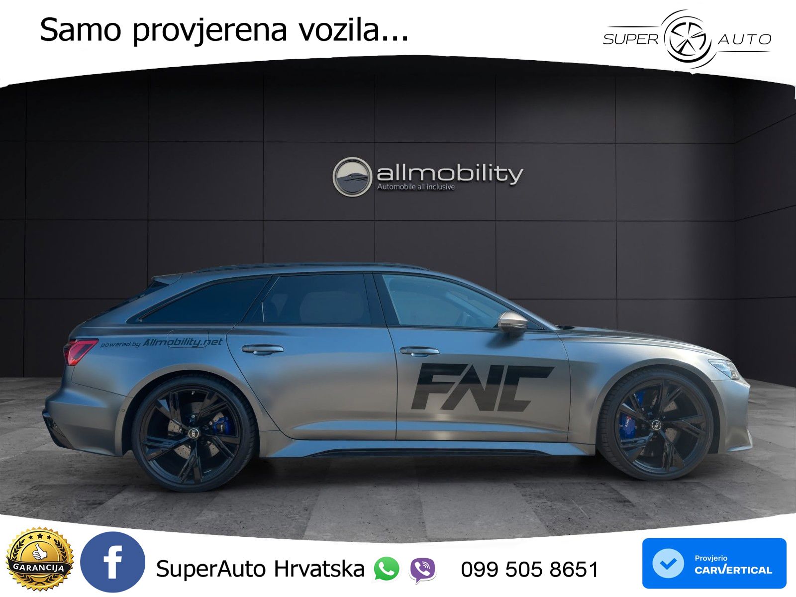 Audi RS6 Avant 4.0 TFSI V8 performance (630 KS)  quattro tiptronic LED+GR SJED+ACC