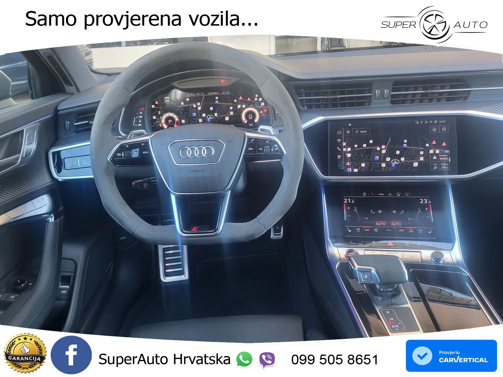 Audi RS6 Avant 4.0 TFSI V8 performance (630 KS)  quattro tiptronic LED+GR SJED+ACC