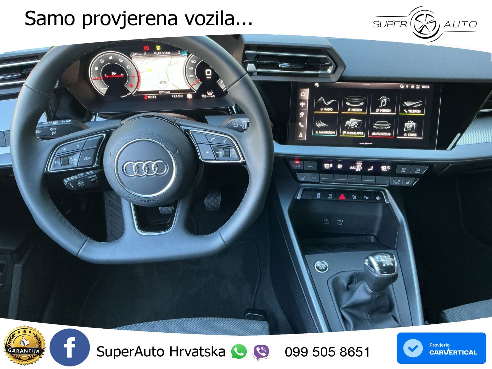 Audi A3 Limuzina 35 TFSI (150 KS) LED+GR SJED+ACC