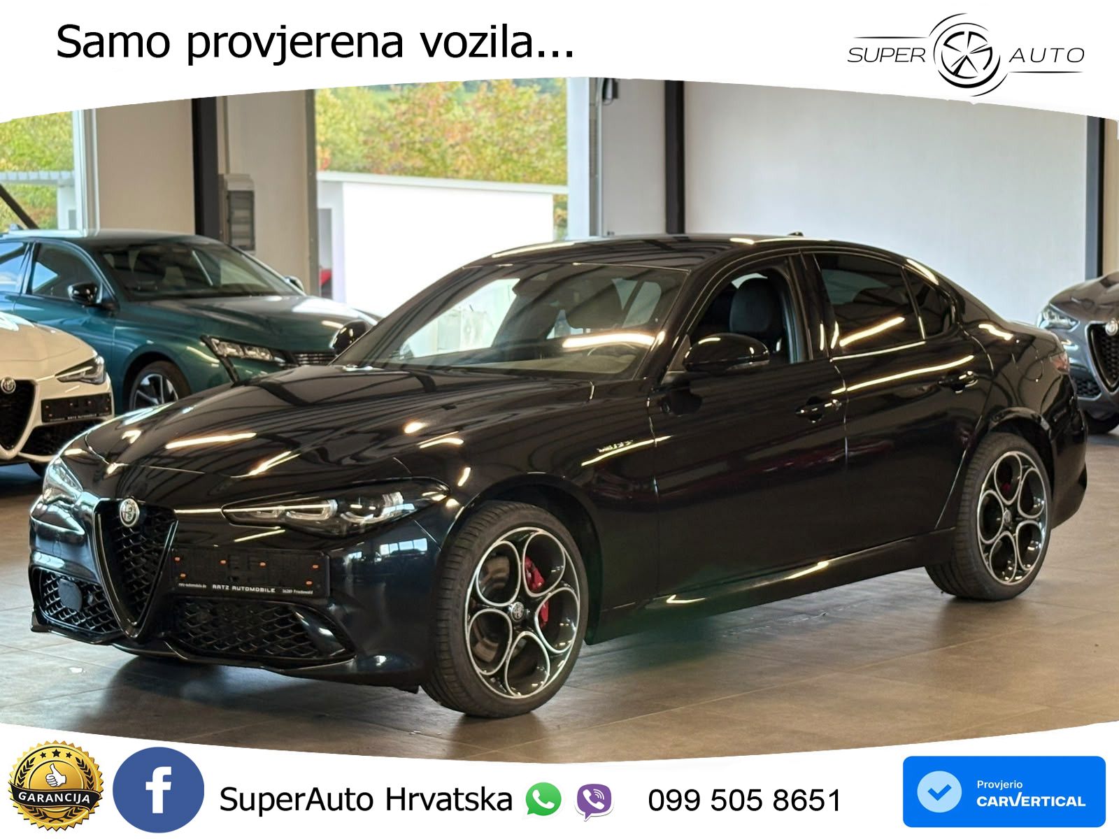 Alfa Romeo Giulia 2.0 Turbo (280 KS) Q4 Automatic LED+GR SJED+ACC