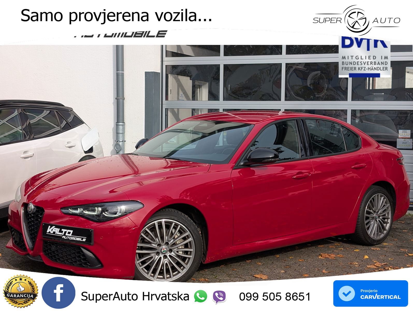 Alfa Romeo Giulia 2.2 MultiJet II (210 KS) Q4 Automatic LED+ACC