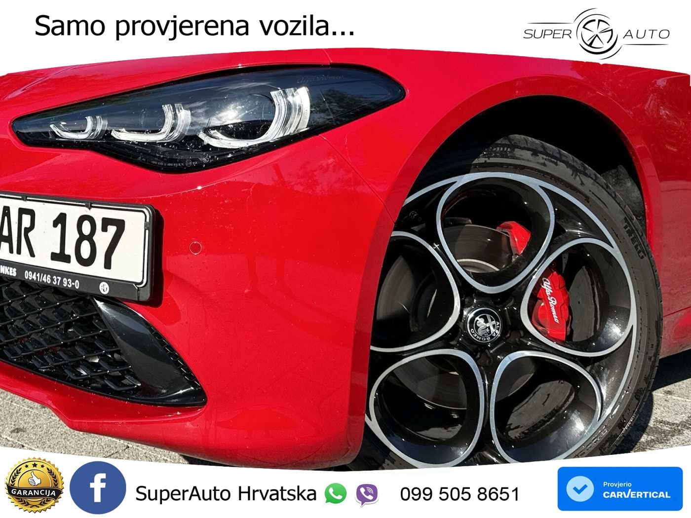 Alfa Romeo Giulia 2.0 Turbo (280 KS) Q4 Automatic MATRIX+GR SJED+KAM